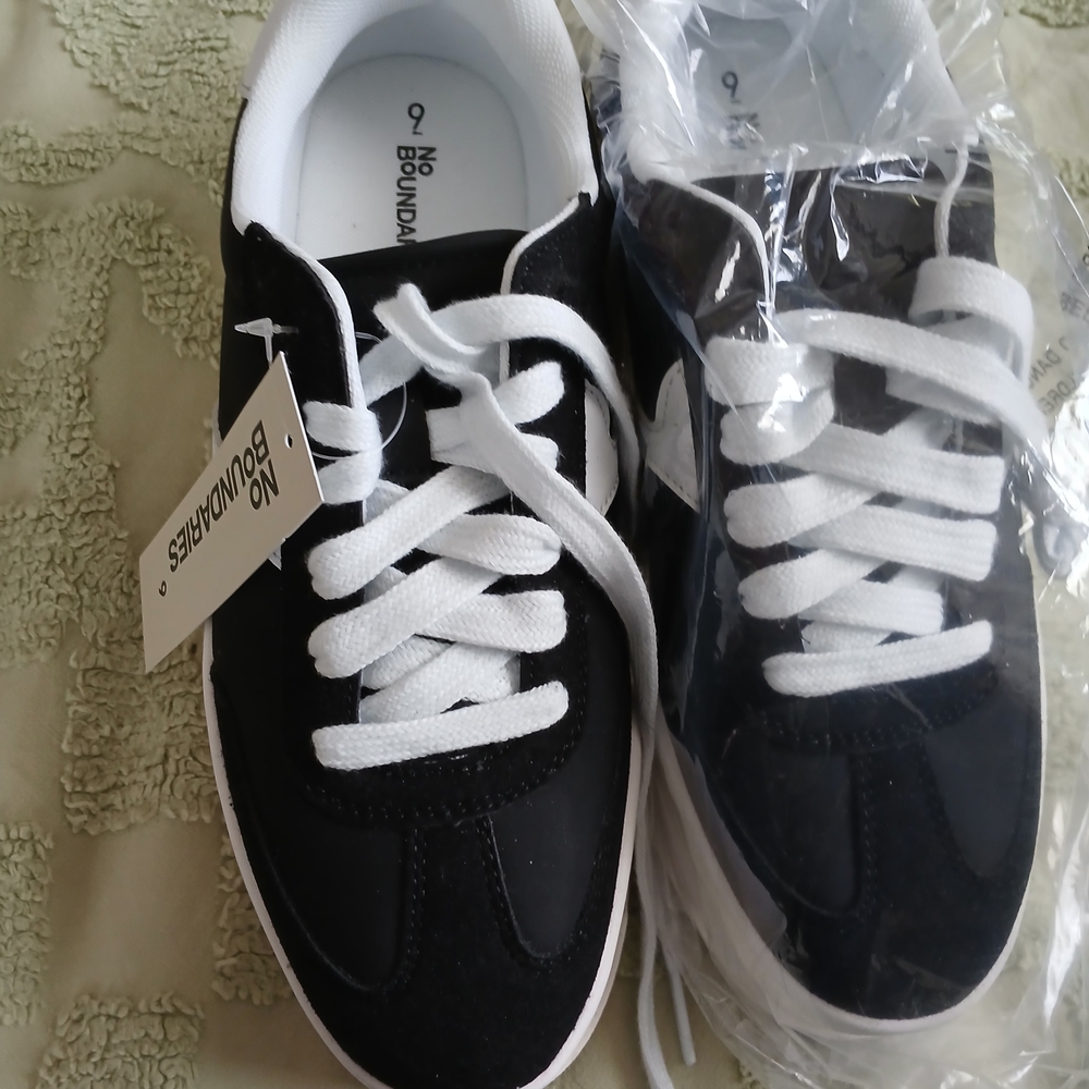 No Boundaries Black and White Sneakers